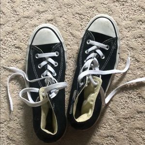 Converse Black Hightop Sneakers